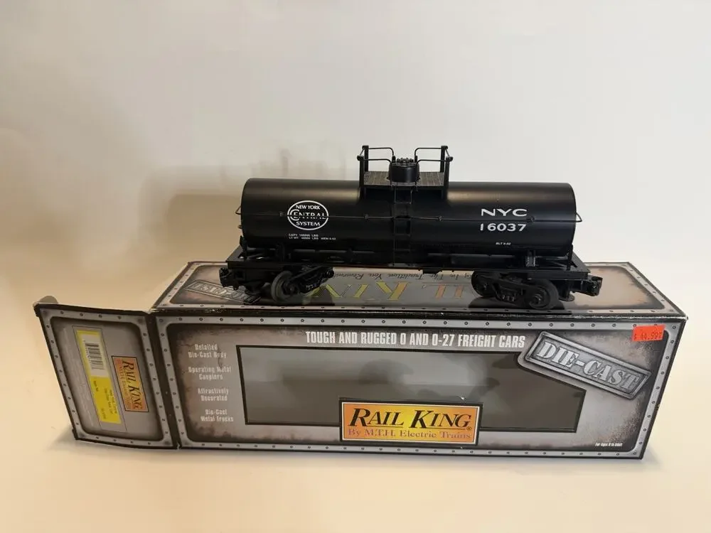 MTH RailKing New York Central NYC Die-Cast Tank Car #16037 O-Gauge 30-8104
